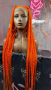 Full lace jumbo knotless box braids